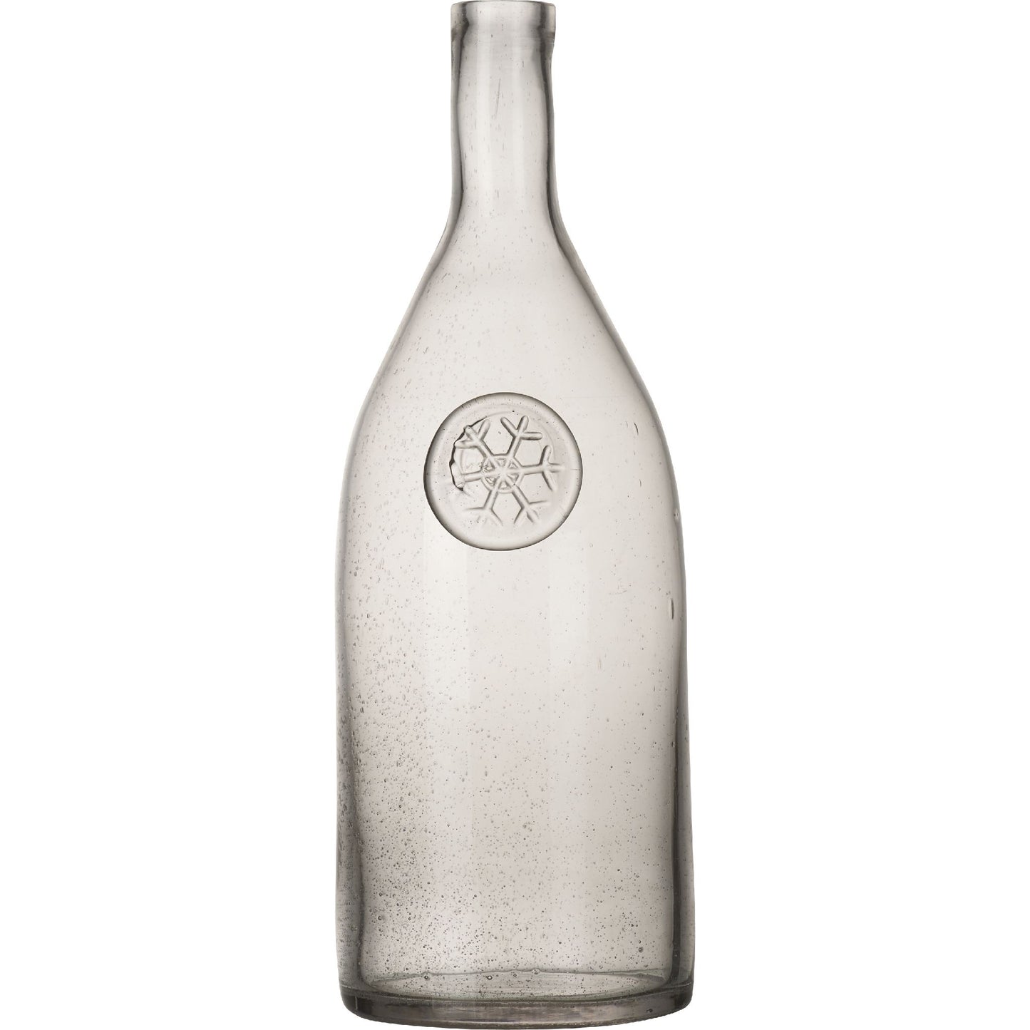 Bouteille Bullée Flocon D10xH30cm