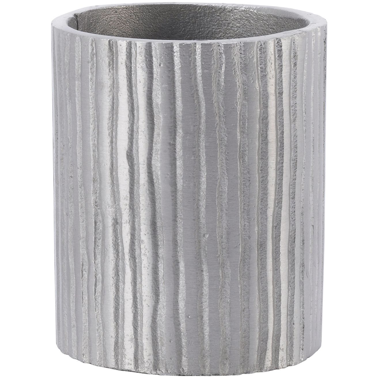 Vase Alu Cannelé D8 H10cm