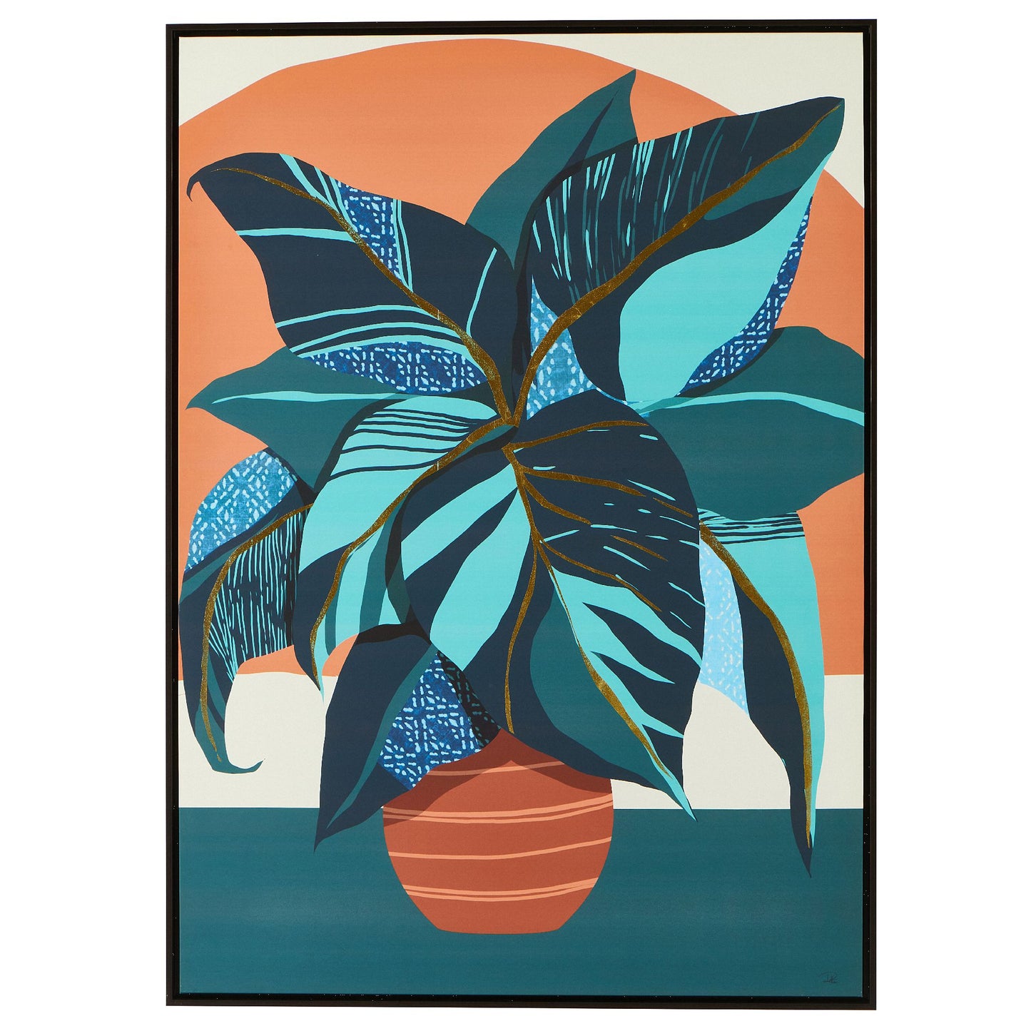 Tableau Plante Blue 104x144cm