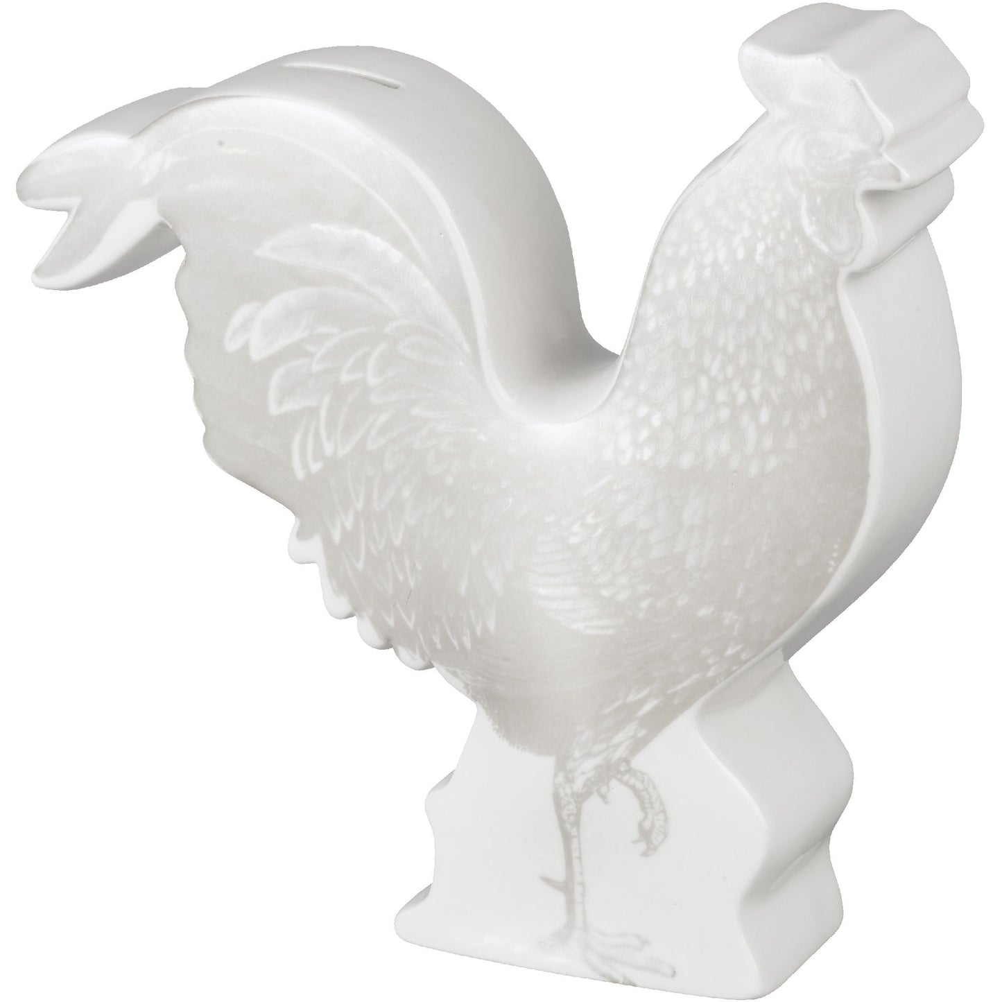 Tirelire Coq Porcelaine H25cm