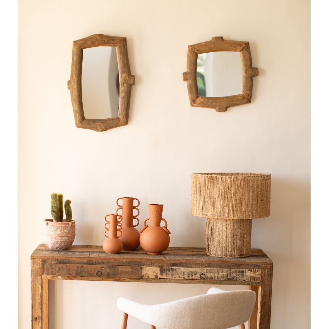 Miroir Bois Recyclé Rectangulaire Guadalupe