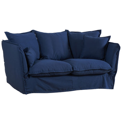 Canapé Tinos 2 pl. Bleu 170x105xH77cm