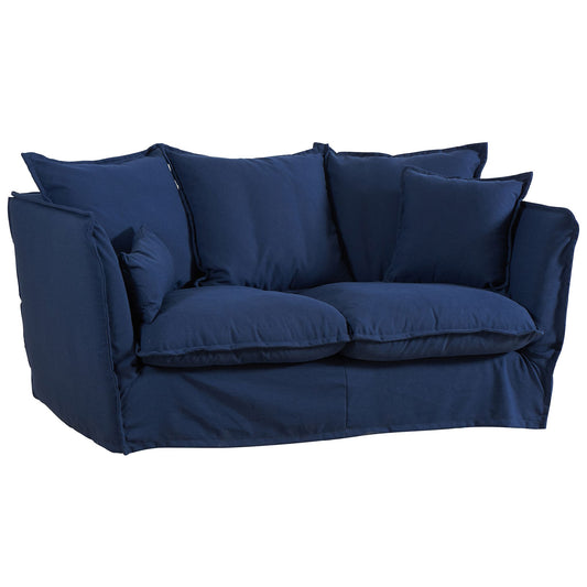 Canapé Tinos 2 pl. Bleu 170x105xH77cm
