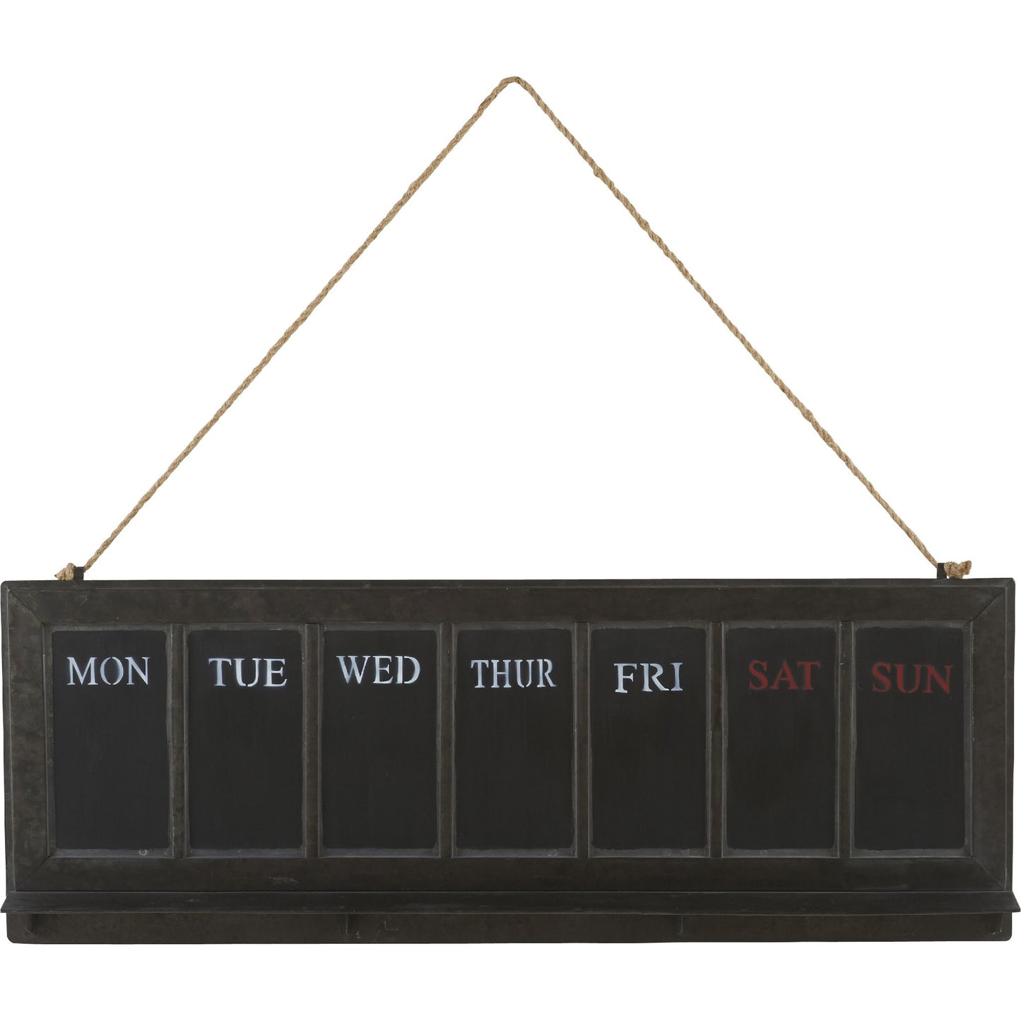Tableau Semainier Métal 90xH33cm