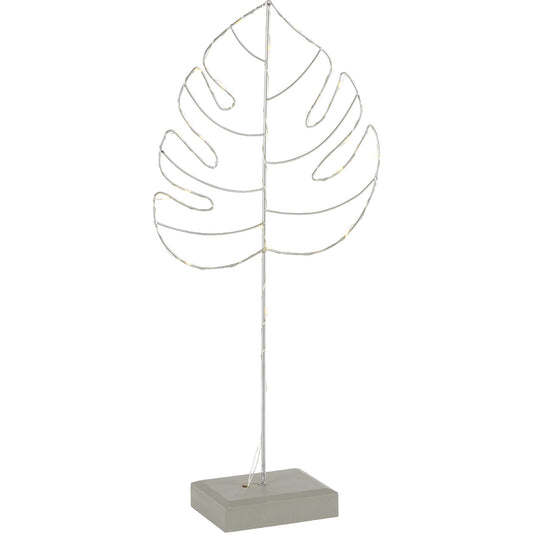 Feuille Métal Led Sur Socle 25x10xH54cm