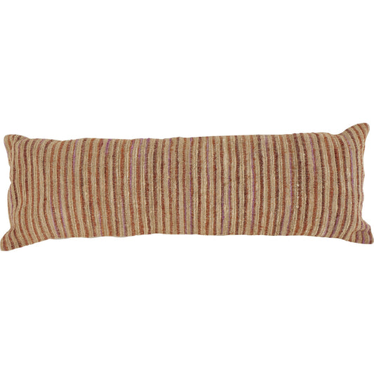 Coussin Lignes Orange 100xH35cm