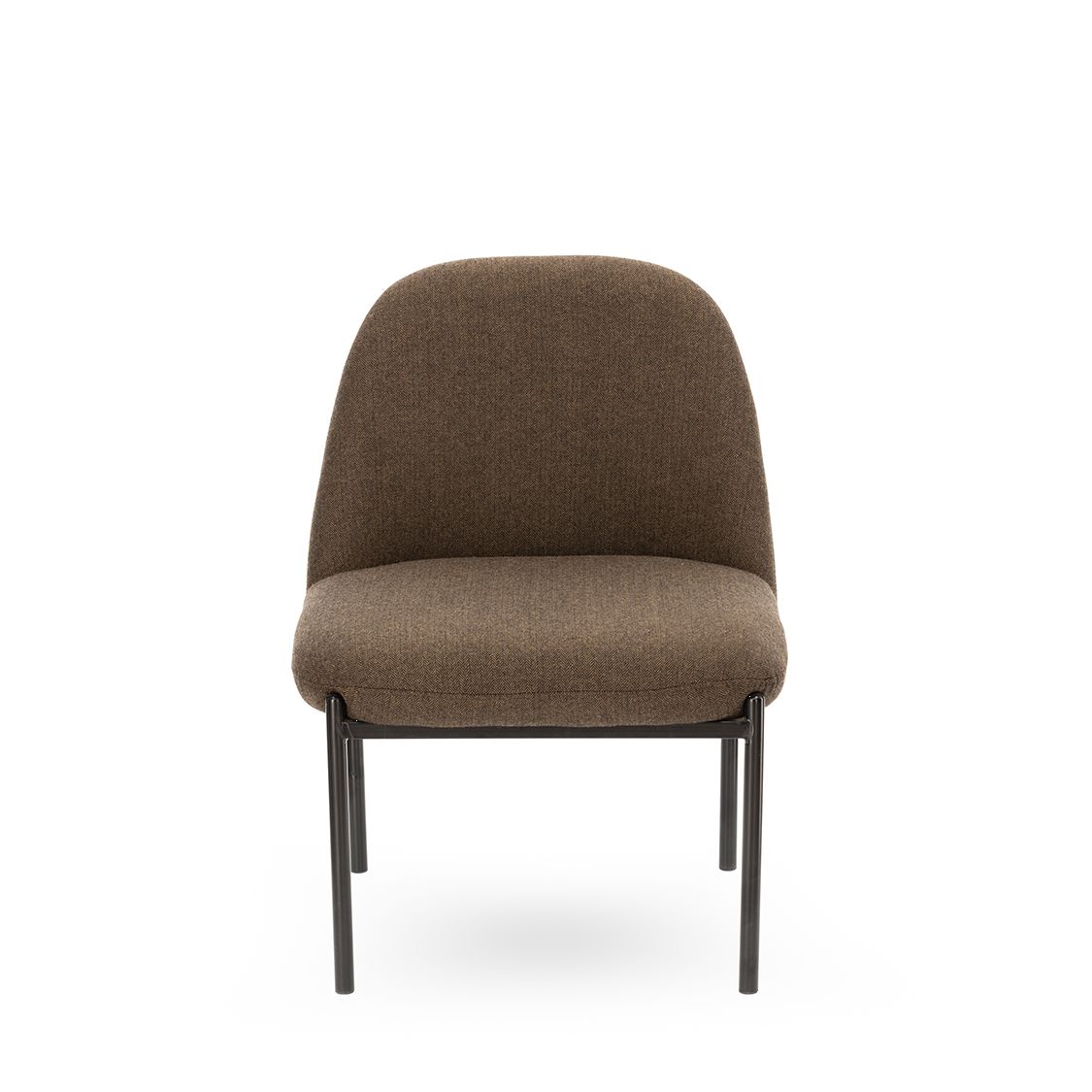 Fauteuil Derby Tissu Chevron Brun