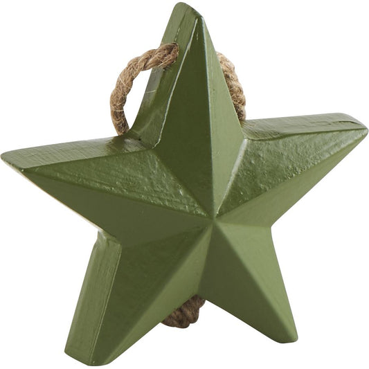 Etoile Bois Verte D10,5x3,5cm