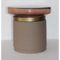 Bout de Canapé Mazha Beige/Marron