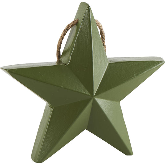 Etoile Bois Verte D17,5x6cm