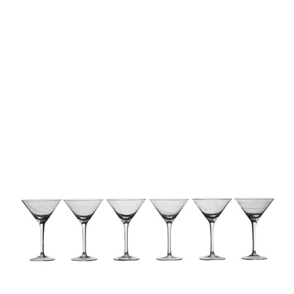 Verre Cocktail Graphique Set/6 D12xH17.5cm