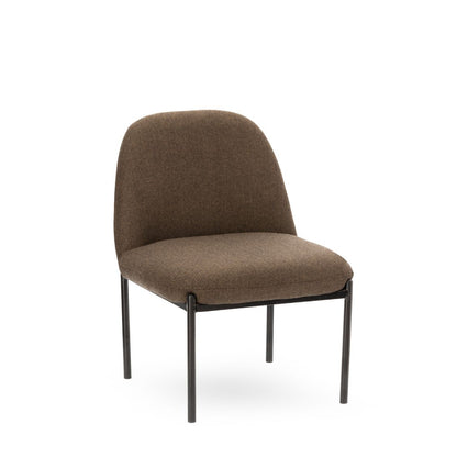 Fauteuil Derby Tissu Chevron Brun