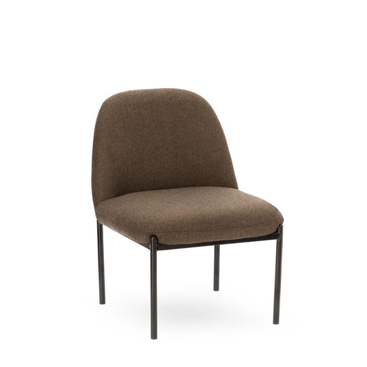 Fauteuil Derby Tissu Chevron Brun