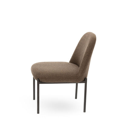 Fauteuil Derby Tissu Chevron Brun