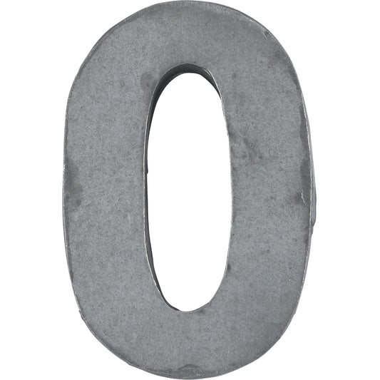 Chiffre Zinc N° 0 H5,5x3,5cm Set/10