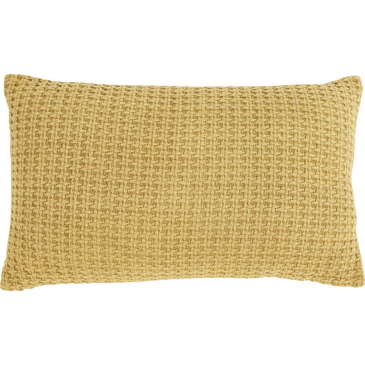 Coussin Rectangle Jacquard Moutarde 50x30cm