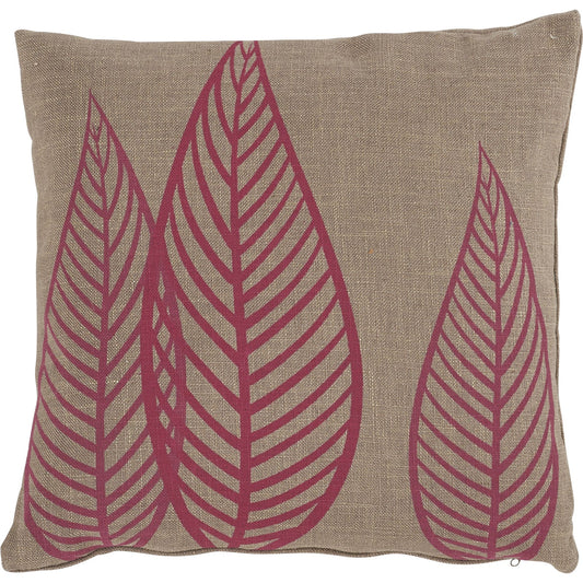 Coussin Feuille Rose 45x45cm