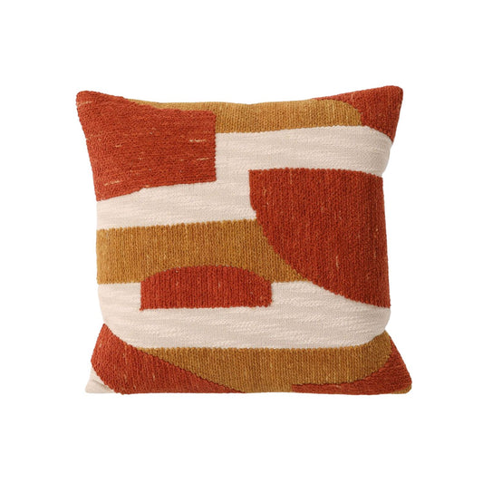 Coussin Valmont Orange/Moutarde
