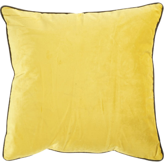 Coussin Countra Jaune Citron/GrisTaupe 45x45 cm